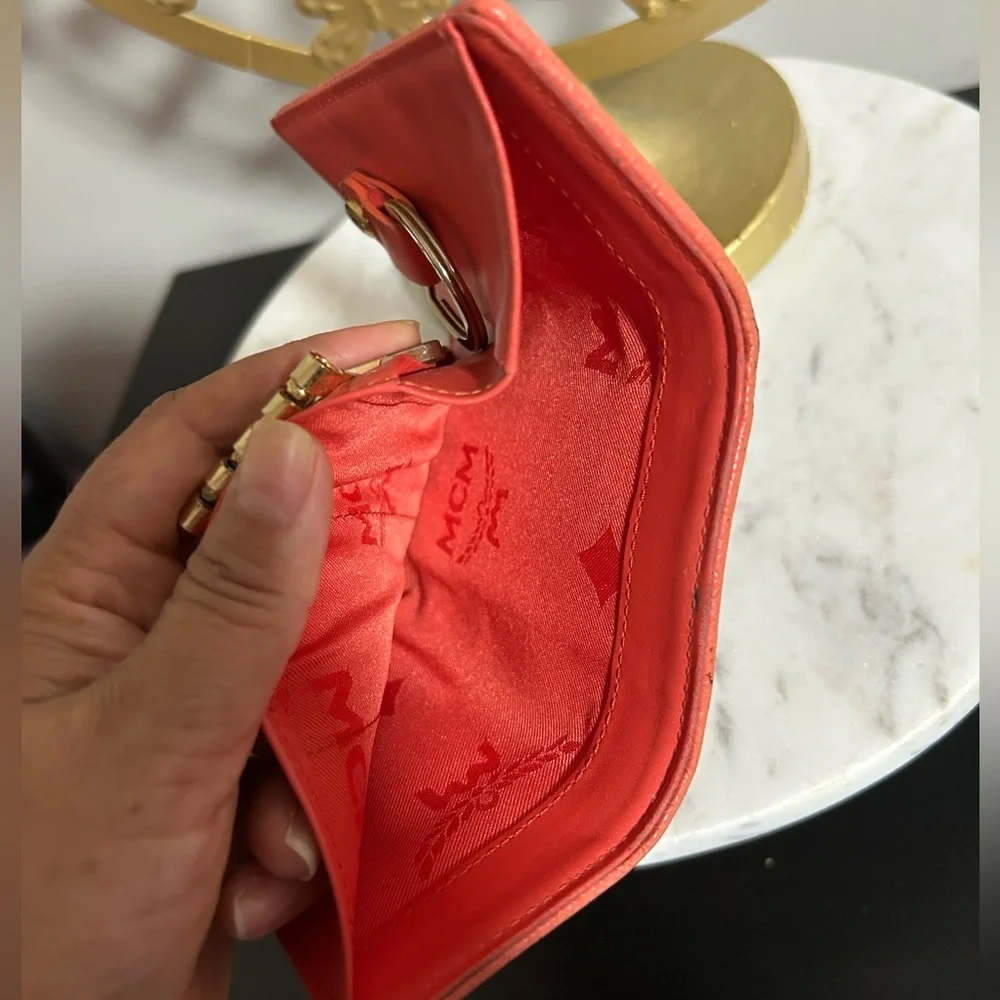 MCM Multicolor Wallet with Gold Accents - Picture 9 of 9